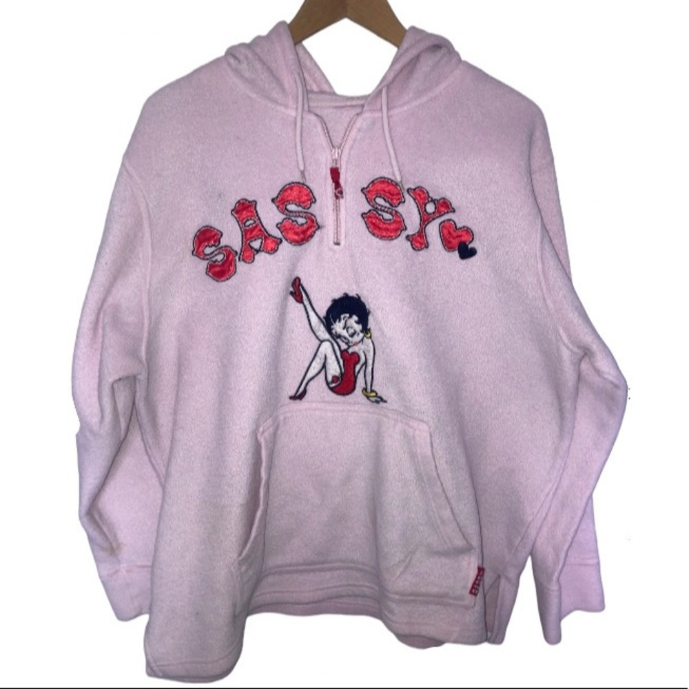 Betty Boop Sassy Pink Pullover